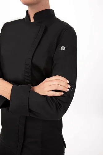 Vista 5 de Chef Works Abrigo de chef Hartford para mujer