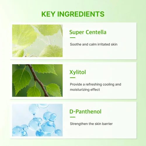 Vista 3 de Papa Recipe Real Centella Cica - Mascarillas faciales refrescantes diarias (30 hojas), calman y calma instantáneas, mascarillas hidratantes