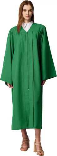 Vista 7 de MyGradDay Batas de coro unisex mate para iglesia, bautismo, oficiante, confirmación, vestido de graduación, bata de pastor y jueces Negro