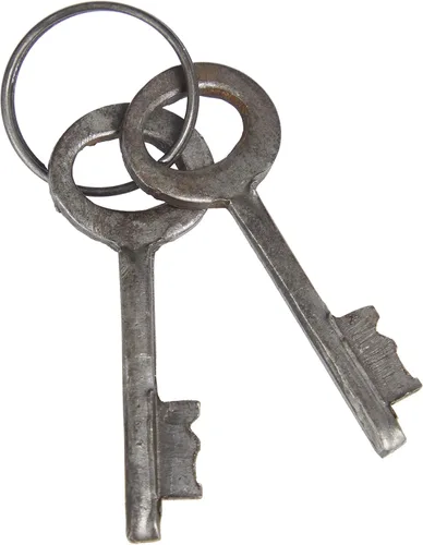 Vista 6 de Deco 79 01103 - Candado y llaves de latón, 2 pulgadas de alto, 1.25 pulgada de ancho