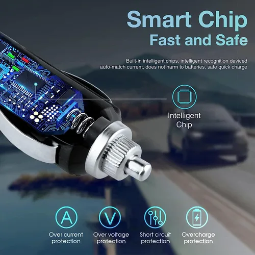 Vista 2 de Guy-Tech Adaptador de CC para automóvil compatible con Pure Evoke D4 D440 Digital DAB FM Radio portátil despertador VL-62334 VL-62226 V-62227 Auto