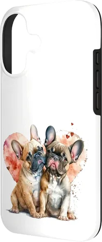 Vista 2 de Carcasa para iPhone 17, diseño de perro francés, diseño de bulldog francés