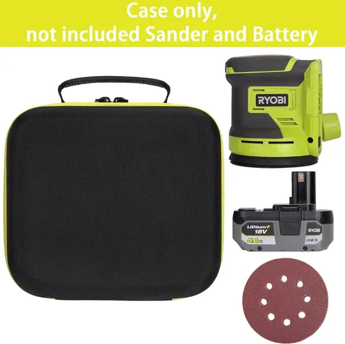 Vista 3 de khanka Carcasa rígida de repuesto para lijadora Ryobi One+/P411 One+/P401 de 18 V de órbita aleatoria, solo funda.