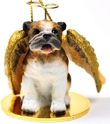 Vista 10 de Conversation Concepts Adorno navideño: Chihuahua, pelo largo 19-Dorado