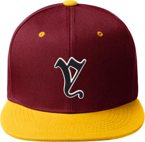 Vista 1191 de Daxton Gorra clásica con visera de billete plano con letras del alfabeto inglés antiguo de la A a la Z