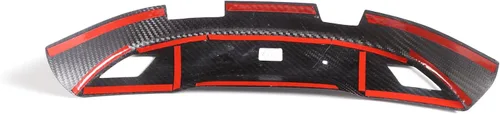 Vista 7 de Cubierta de base de espejo retrovisor para interior de automóvil compatible con Chevrolet Corvette C7 Stingray 2014-2019 fibra de carbono real, 1
