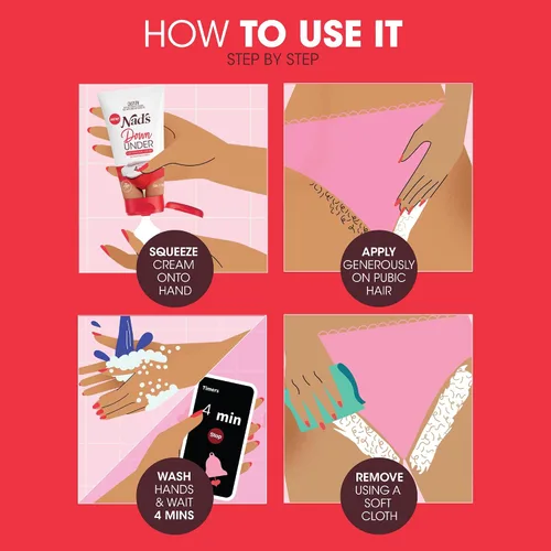 Vista 3 de Crema Nad's Down Under para Mujeres, Crema de Depilación Íntima 150 ml