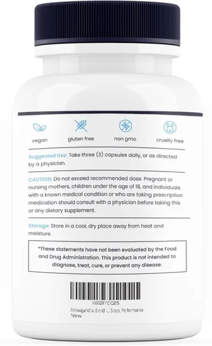 Vista 9 de Nature's Pure Blend Suplementos de Ashwagandha – Raíz y extracto orgánico de Ashwagandha para mujeres y hombres – Alivio del estrés, sueño y apoyo