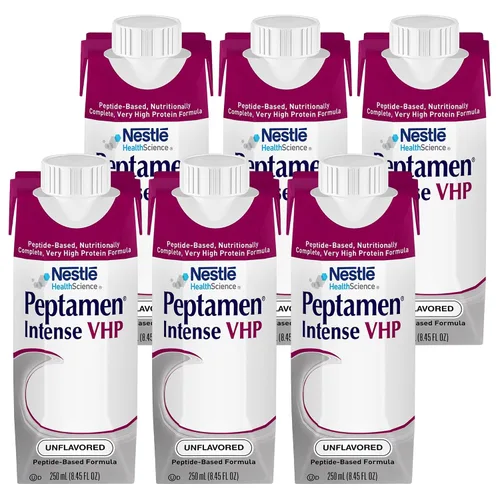 Vista 3 de Nestle Peptamen Intense VHP - Fórmula de alimentación sin sabor de 8.5 fl oz, caja de cartón de 24