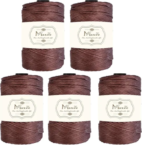 Vista 92 de Cordón de macramé de poliéster de alta calidad de 0.118 in × 218 yardas, 0.118 in, 100% polipropileno, ideal para ganchillo, ganchos de pared