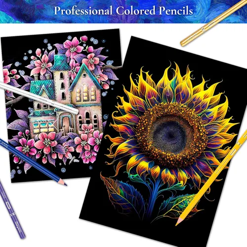 Vista 5 de iBayam 72 lápices de colores para adultos, núcleo suave, ideal para dibujar mezclas, sombreado, suministros de arte, juego de lápices