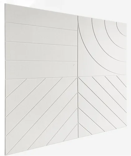 Vista 4 de Paneles acústicos cuadrados de 11.18 pulgadas, paquete de 12 paneles de pared que absorben el sonido, azulejos decorativos de fieltro insonorizados