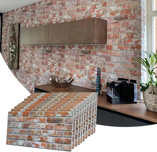 Vista 13 de Dundee Deco Paneles de pared 3D de ladrillo sintético, revestimiento, paneles de pared con aspecto de piedra gris, revestimiento de espuma