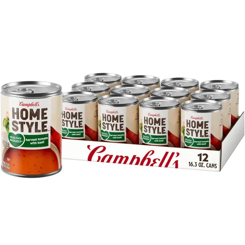 Vista 12 de Sopa de Tomate con Albahaca del Estilo Casero de Campbell's, Lata de 16.3 OZ