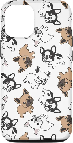 Vista 26 de iPhone 16 Cute French Bulldog Pattern Case