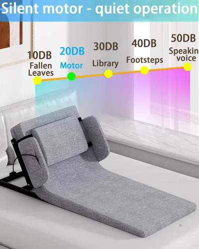 Vista 8 de Levantamiento eléctrico de la cama para levantarse – Asistente de cama para levantarse de la cama, reposo de cama ajustable ayuda a los pacientes