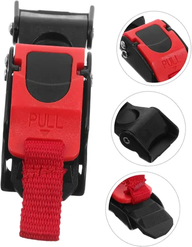 Vista 9 de Kit universal de hebilla de liberación rápida para casco, accesorio de mecanismo de bloqueo de cierre de metal resistente para cascos deportivos