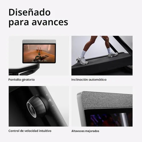 Vista 2 de Peloton Cross Training Tread, Treadmill for Running, Walking, and Hiking with Manual or Auto-Incline Options and Immersive 24” HD Touchscreen