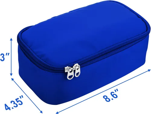 Vista 5 de Beautyflier Estuche de transporte de viaje para nebulizador portátil, espaciador de inhalador para niños y adultos, soporte para inhaladores, bolsa