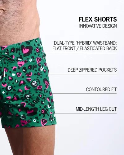 Vista 5 de Bang Traje de baño para hombre, pantalones cortos flexibles, ajuste ajustable, elástico, secado rápido, trajes de playa prémium