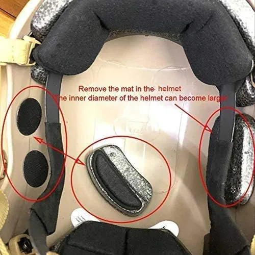 Vista 3 de ATAIRSOFT Casco marítimo ajustable ABS para Airsoft Paintball