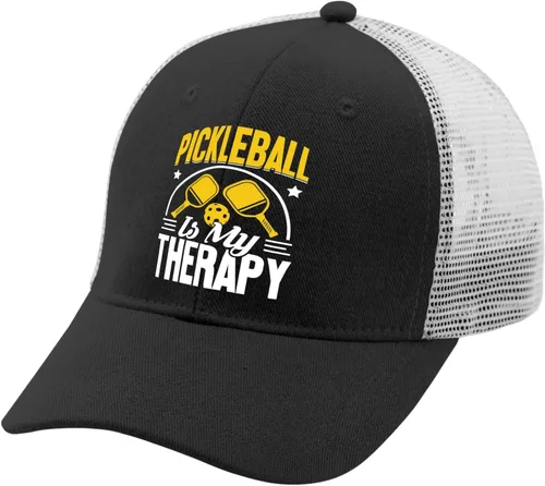 Vista 2 de Hat Pickleball is My Therapy Dad Hat, Graphic Baseball Caps for Women