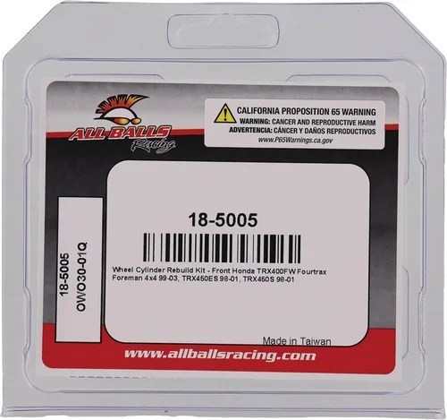 Vista 4 de Kit de reconstrucción de cilindro de rueda delantera compatible con/repuesto para Honda Trx400Fw Fourtrax Foreman 99-03 18-5005 OEM replacement