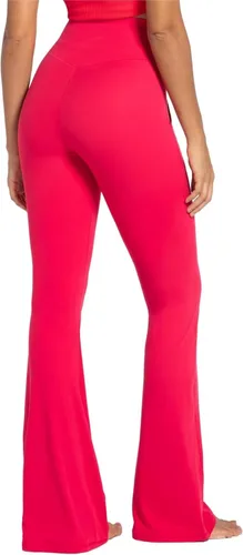 Vista 5 de Sunzel Leggings acampanados para mujer con bolsillos, pantalones de yoga cruzados con control de abdomen, cintura alta y pierna ancha
