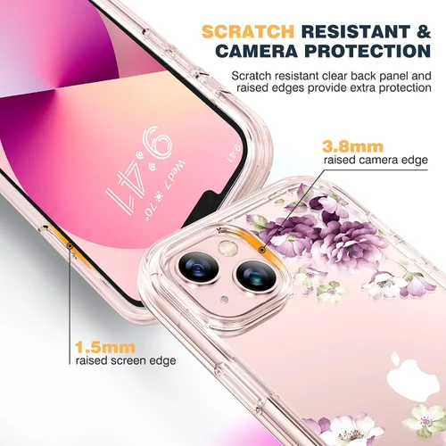 Vista 1035 de DIACLARA - Funda transparente compatible con iPhone XR 6.1 pulgadas 2018