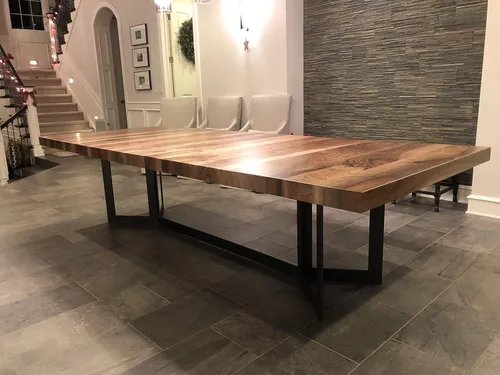 Vista 2 de Base de mesa de metal, estilo de barra plana, cualquier