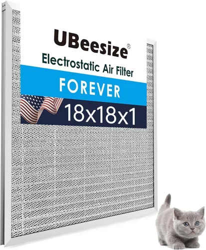 Vista 20 de UBeesize - Filtro de aire reutilizable de 20 x 20 x 1 pulgadas, lavable, MERV 8, permanente, electrostático, para aire acondicionado y HVAC