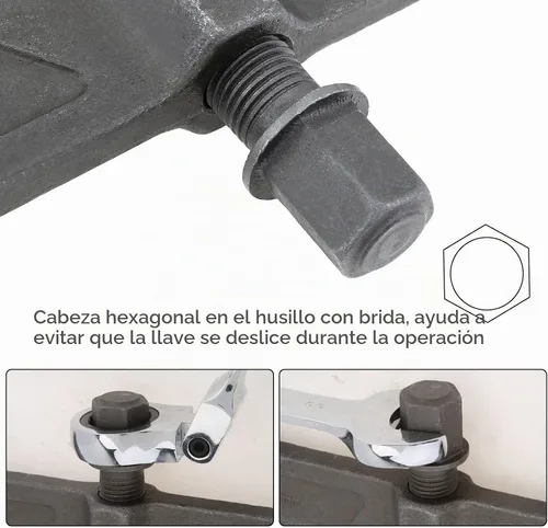 Vista 5 de ChgImposs Extractor de engranajes de 2 mandíbulas de 8 pulgadas, engranajes extractores de rodamientos ajustables, herramienta de extracción