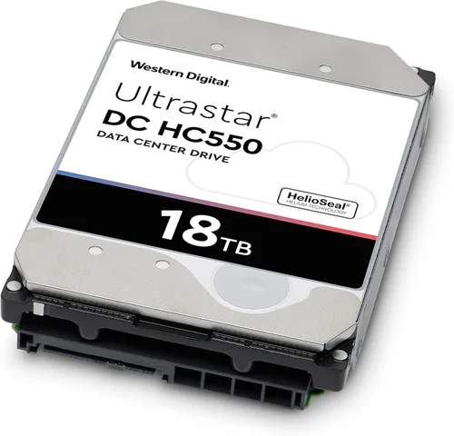 Vista 3 de Western Digital DC HC550 18TB 512MB SATA Ultra SE NP3 Negro