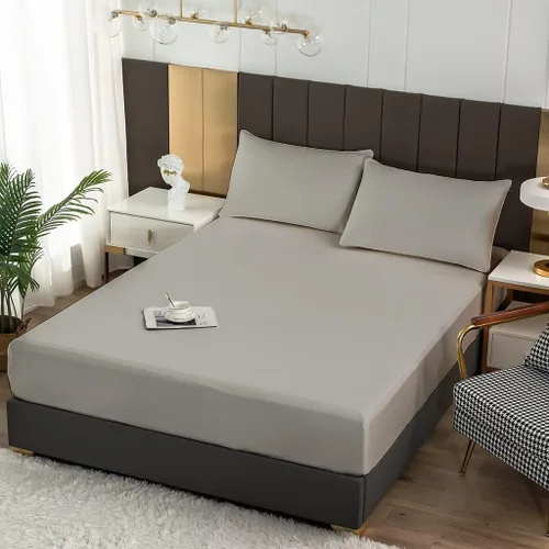 Vista 40 de Crown Collection Premium Quality 600-Thread-Count 100% Egyptian Cotton 8 Piece Fitted Sheets 12" Deep Pocket with 16 Pcs Pillowshams (20"X30"), Twin