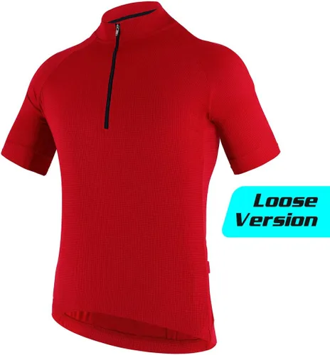 Vista 4 de CATENA Camiseta de ciclismo para hombre, manga corta, para correr, absorbe la humedad, camiseta deportiva para entrenamiento