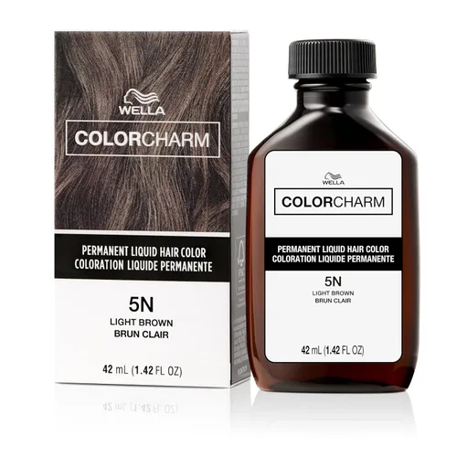 Vista 12 de WELLA Color Charm - Tinte líquido permanente para el cabello para cobertura de canas, color marrón claro