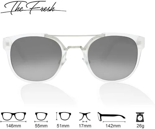 Vista 4 de The Fresh Retro Vintage Crossbar Horn Rimmed Gafas de sol - Exquisito embalaje