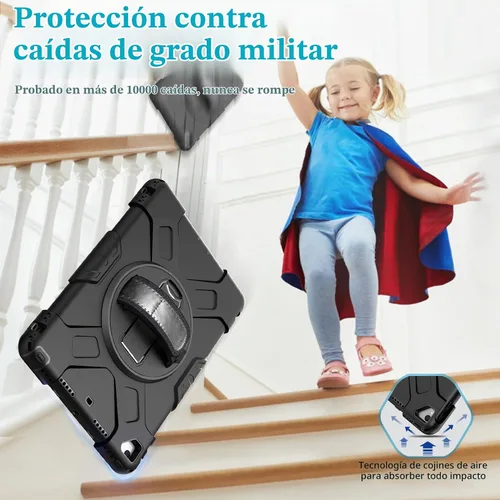 Vista 7 de Miesherk STOCK Funda para iPad de 9ª/8ª/7ª generación de 10,2 pulgadas Negro