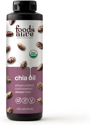 Vista 3 de Foods Alive Aceite de chía orgánico 8 oz