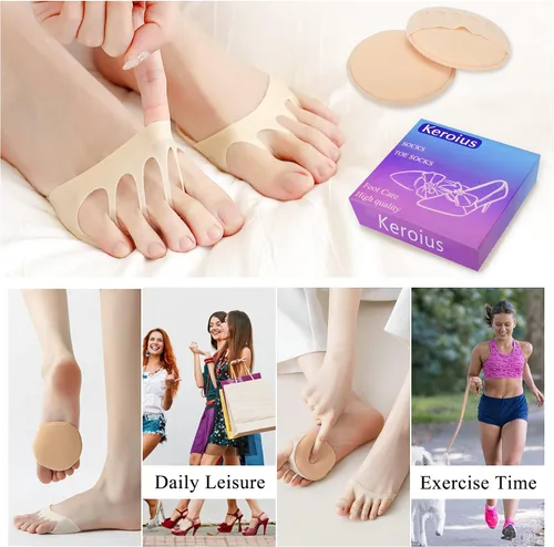 Vista 7 de Almohadillas invisibles de tela de panal transpirable, almohadillas metatarsianas gruesas y suaves para zapatos planos, tacones altos, prevención