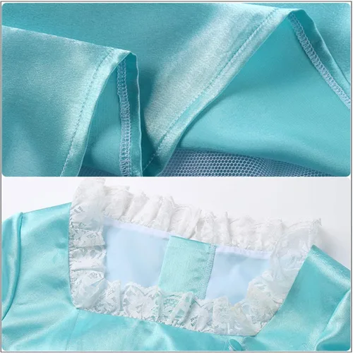 Vista 5 de Weixu Colonial - Disfraz de princesa para mujer, vestido victoriano de regencia para cosplay