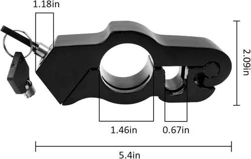 Vista 5 de Cerradura de acelerador de motocicleta, agarre universal de alta resistencia para manillar de motocicleta, apto para motocicletas, motos, scooter