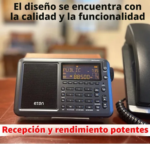 Vista 3 de Eton Elite Executive AM/FM/Banda de Aeronaves/SSB/Radio de onda corta