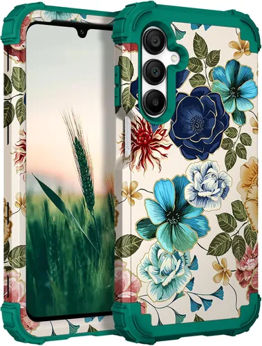 Vista 123 de Hocase Funda para Galaxy A37 5G, protección resistente a prueba de golpes, parachoques de goma de silicona suave+funda protectora híbrida