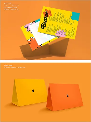 Vista 5 de Álbum BTS - [Butter] (versión crema) CD-R + libro de fotos + tarjetas líricas + tarjeta de foto instantánea + soporte de fotos + tarjeta de mensaje