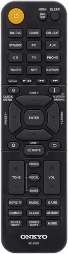 Vista 5 de Onkyo TX-NR6050 Receptor AV inteligente de cine en casa de red de 7.2 canales 8K/60, 4K/120Hz