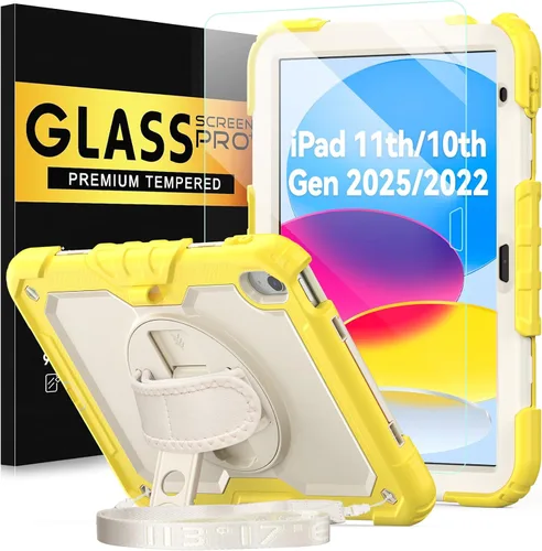 Vista 16 de BLOSOMEET Bonita funda para iPad de 9ª generación 2021 de 10.2 pulgadas con protector de pantalla de vidrio templado y soporte para bolígrafo, funda