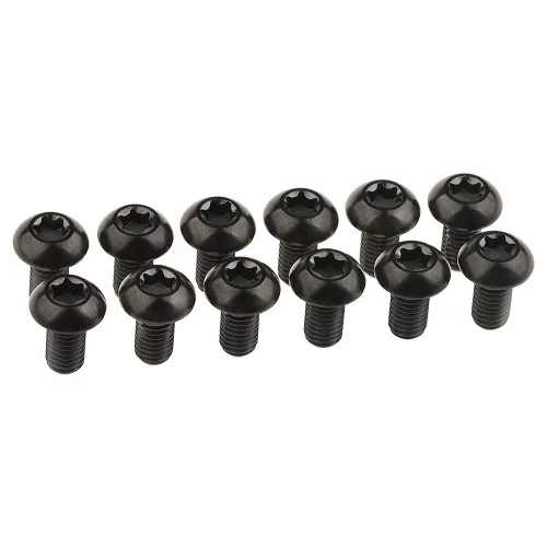 Vista 7 de Tornillos de titanio Torx M5x10 Freno de disco de bicicleta (negro)