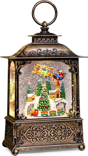 Vista 13 de Regalos conmemorativos para gatos por pérdida de condolencias, globo de nieve con purpurina giratoria automática y temporizador de 6 horas