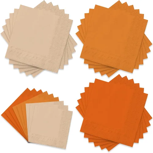 Vista 18 de Whaline Paquete de 150 Servilletas de Papel Azules de 6.5 x 6.5 Pulgadas, 3 Colores, Servilletas de Almuerzo con Temática Azul, Servilletas de Papel